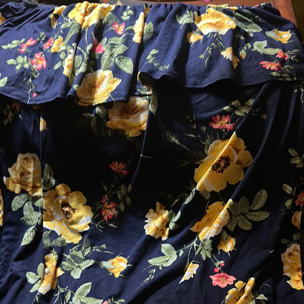 NAVY FLORAL MAXI BRAND NEW
